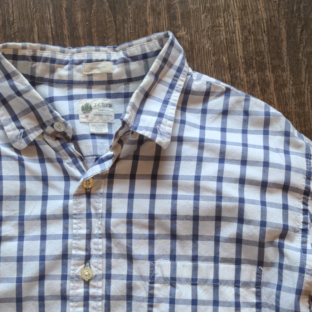 Men's J. Crew Tailored Fit washed casual button up